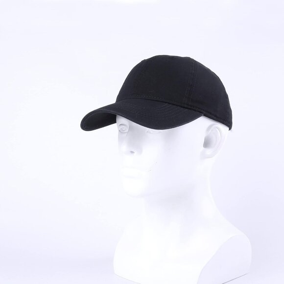 Unisex Black Baseball Cap Cotton Soft Fits Washed Denim Adjustable Hat - Picture 4 of 7